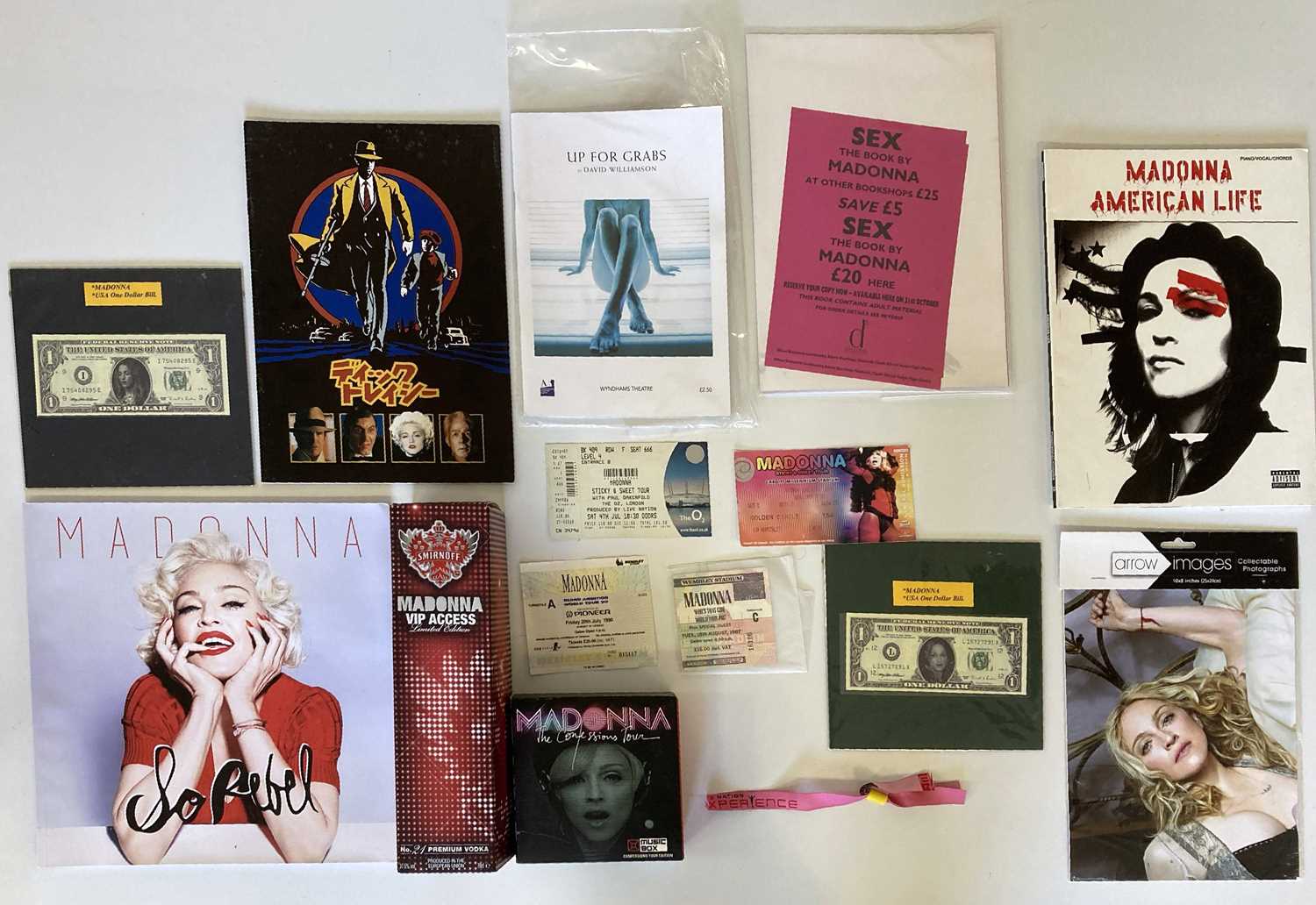 Lot 60 - MADONNA LOBBY CARDS / MEMORABILIA.