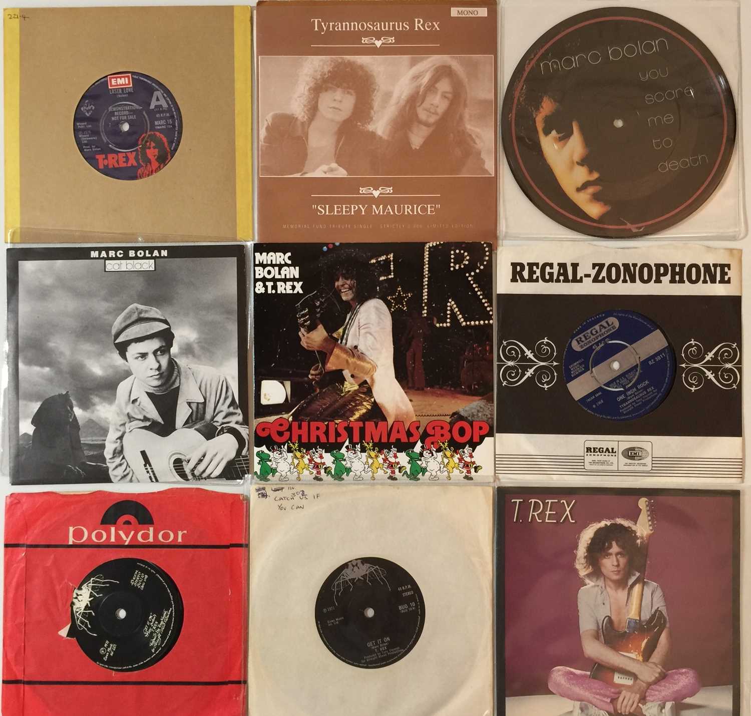 Lot 858 - T REX/ MARC BOLAN & RELATED - 7" COLLECTION