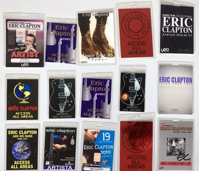 Lot 143 - ERIC CLAPTON CONCERT PASSES - OWNED BY ANDY FAIRWEATHER LOW.