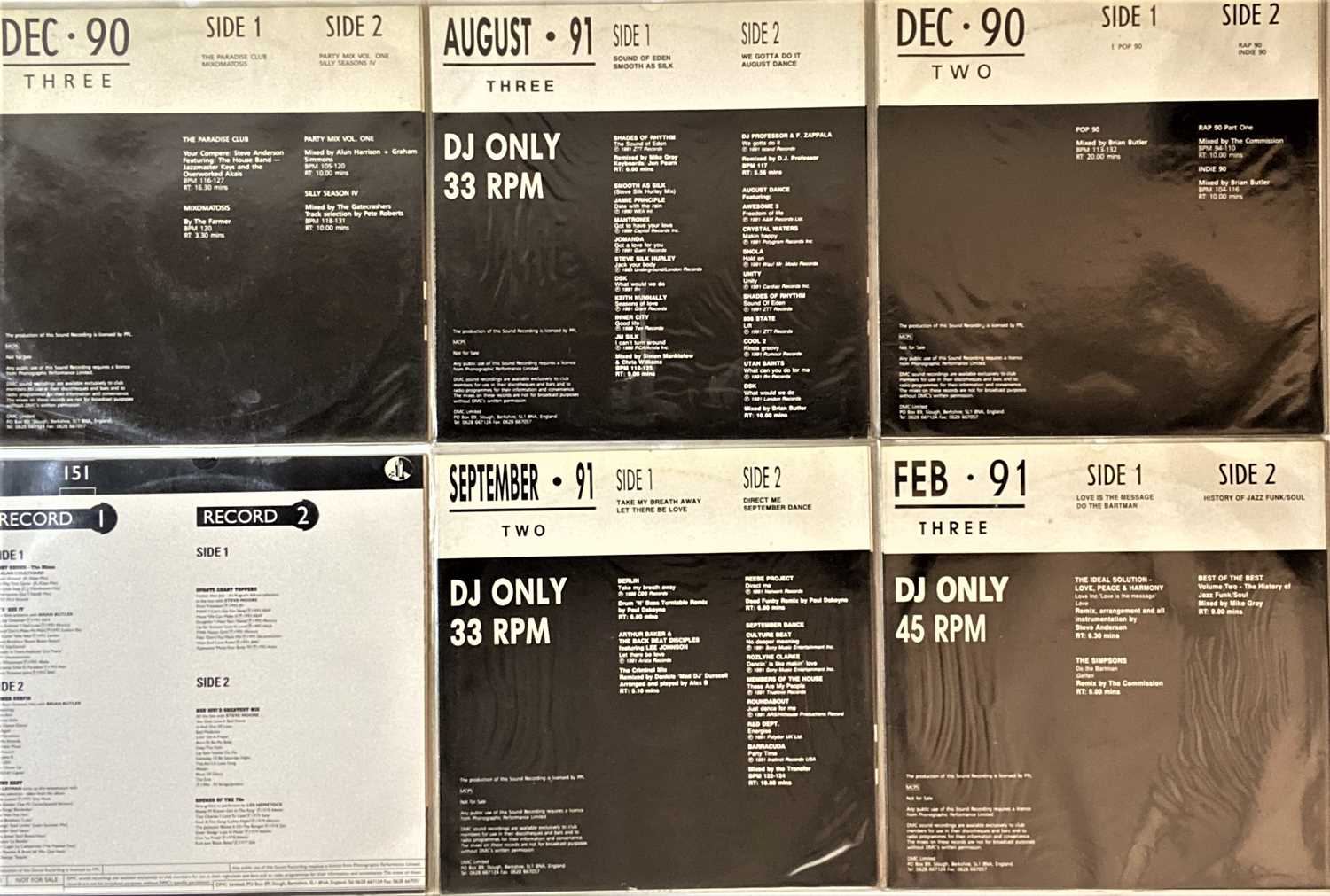 Lot 968 - DMC REMIXES - 12" COLLECTION