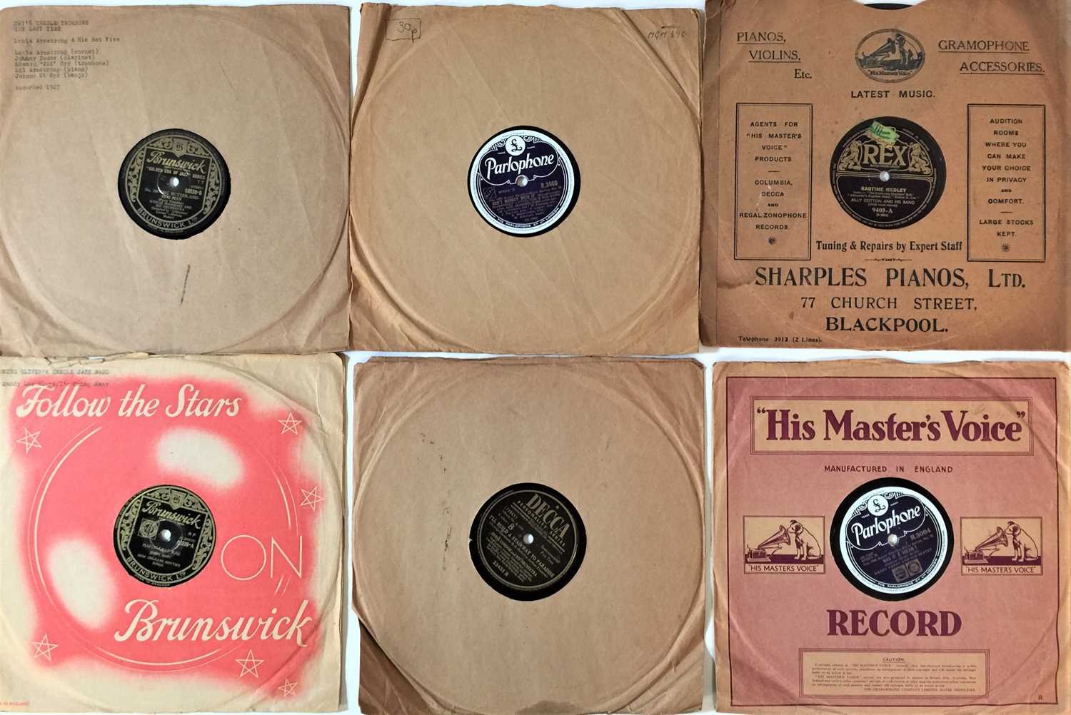 Lot 1034 - JAZZ - 10" 78s (LARGE COLLECTION