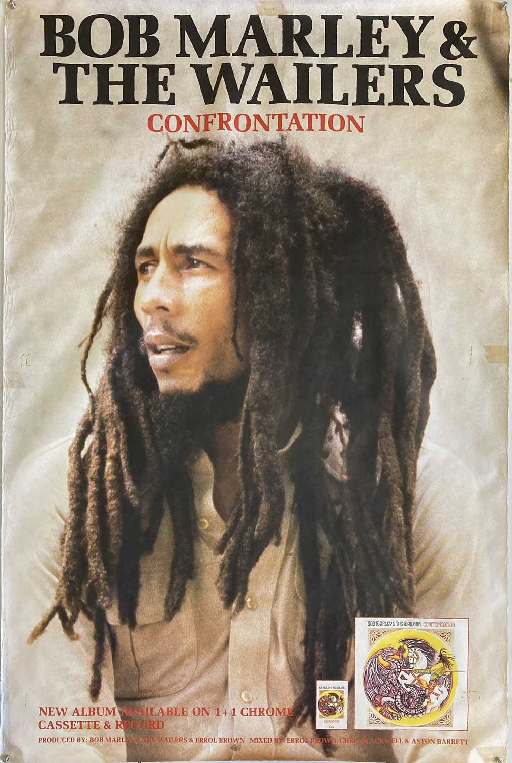 Lot 243 - BOB MARLEY AND THE WAILERS - CONFRONTATION POSTER.
