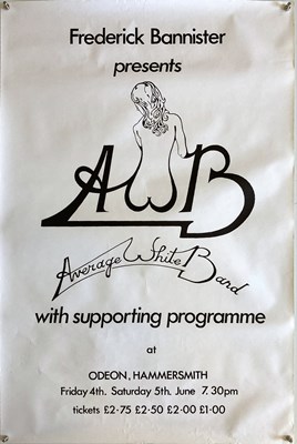 Lot 244 - AVERAGE WHITE BAND POSTER.