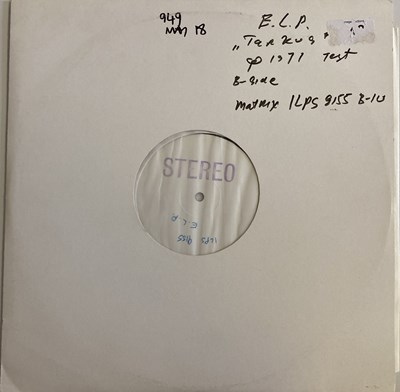 Lot 1080 - EMERSON LAKE & PALMER - TARKUS - UK SINGLE SIDED TEST PRESSING LP (UK ISLAND ILPS 9155)