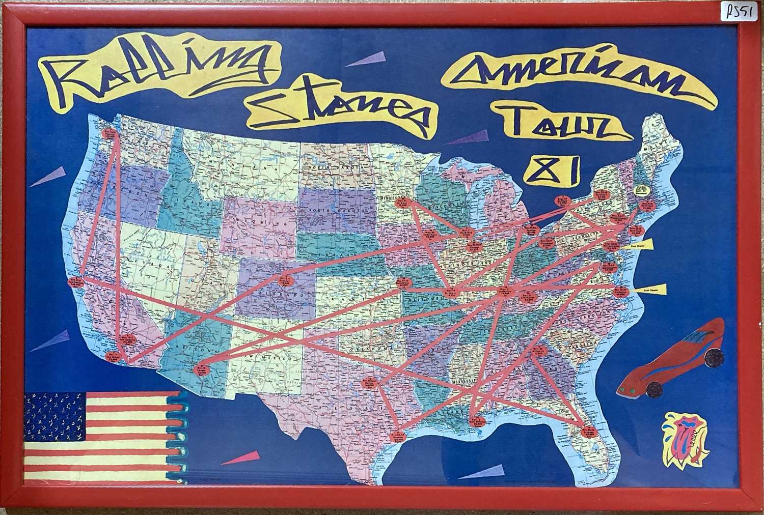 Lot 604 - ROLLING STONES 1981 AMERICAN TOUR MEMORABILIA.