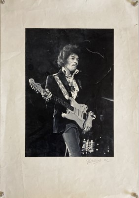 Lot 509 - JIMI HENDRIX VAL WILMER SIGNED POSTER.