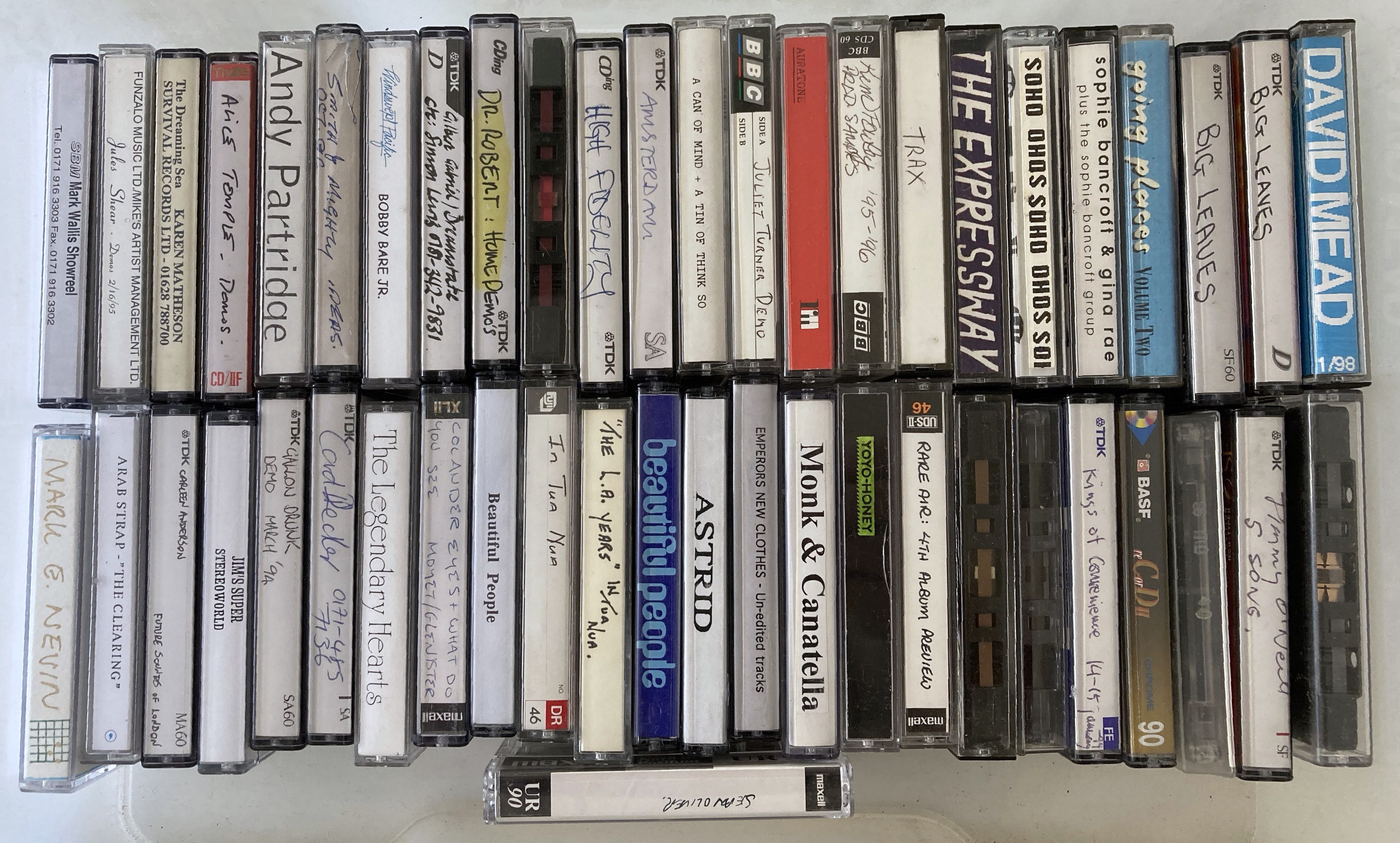 Lot 69 - 1980S/90S ARTISTS DEMO CASSETTES.