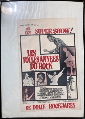 Lot 240 - LET THE GOOD TIMES ROLL BELGIAN FILM POSTER.