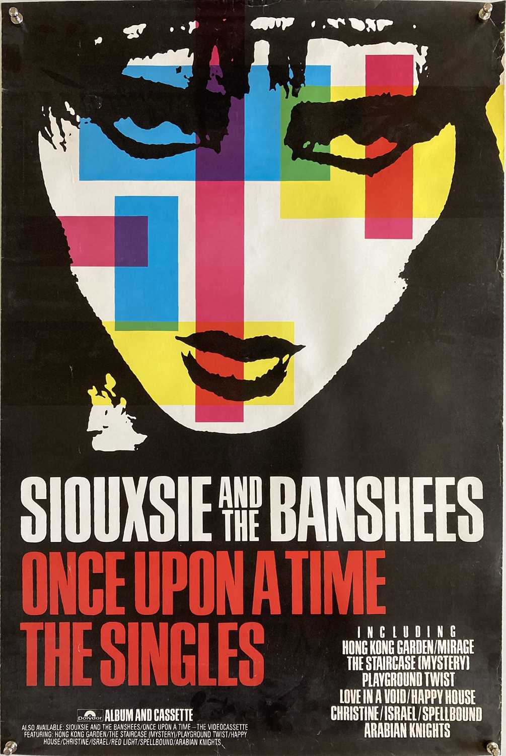 Lot 265 - SIOUXSIE AND THE BANSHEES - ONCE UPON A TIME POSTER.