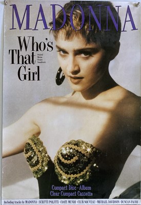 Lot 266 - MADONNA - WHO'S THAT GIRL POSTER.