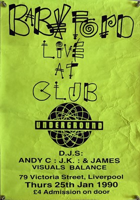 Lot 268 - LIVERPOOL HOUSE MUSIC POSTERS - CLUB UNDERGROUND.