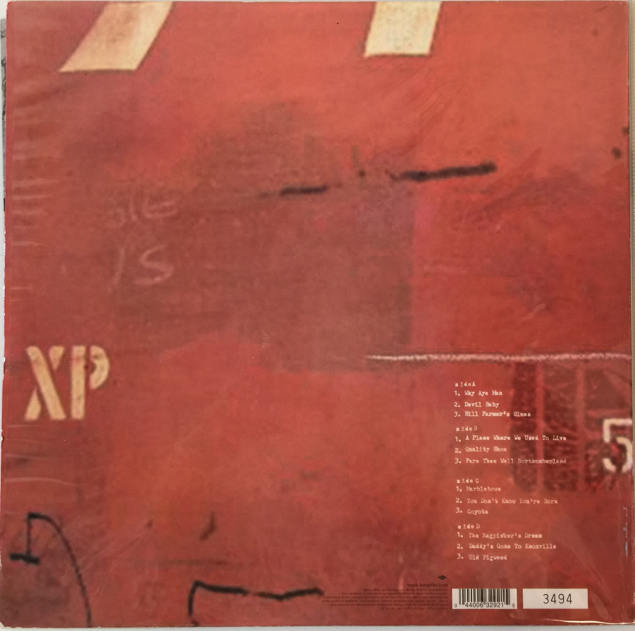 Lot 1053 MARK KNOPFLER THE RAGPICKER'S DREAM LP