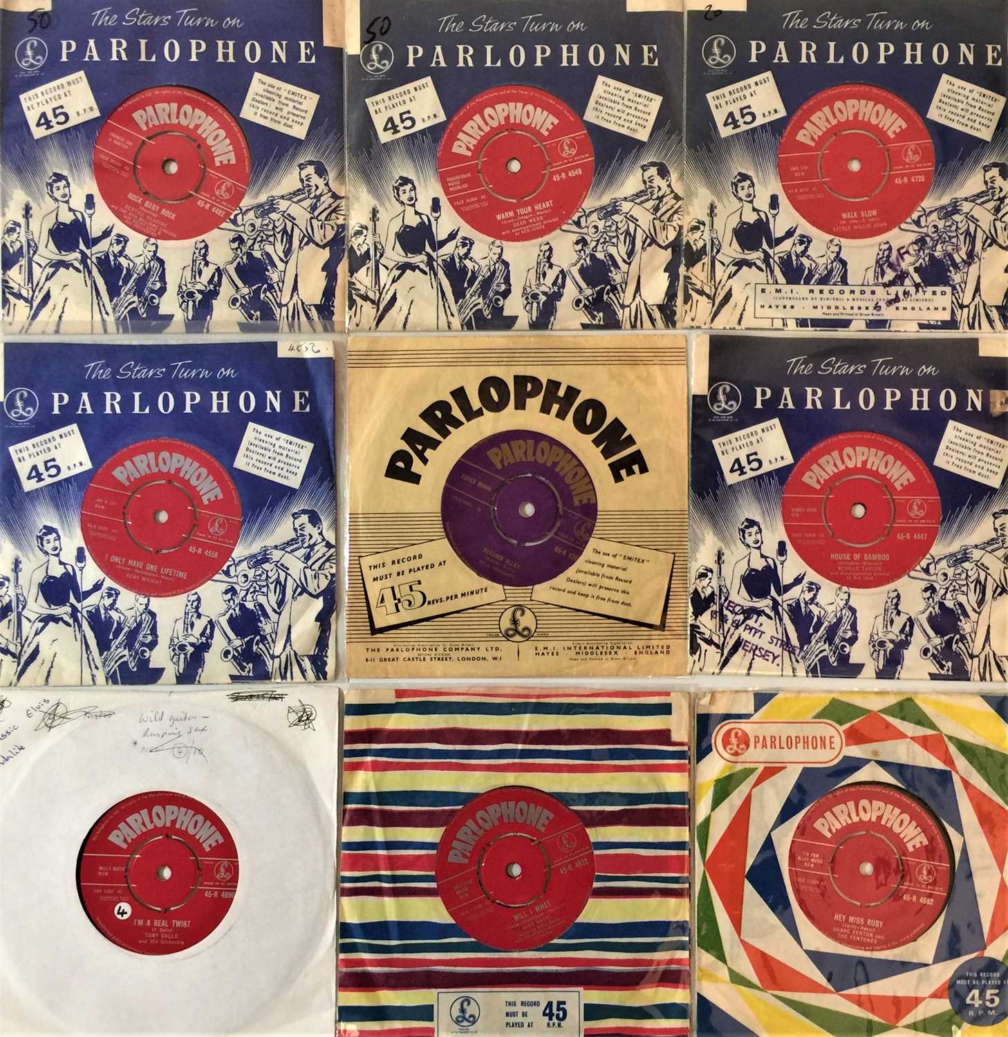 Lot 828 - PARLOPHONE UK 7" RARITIES