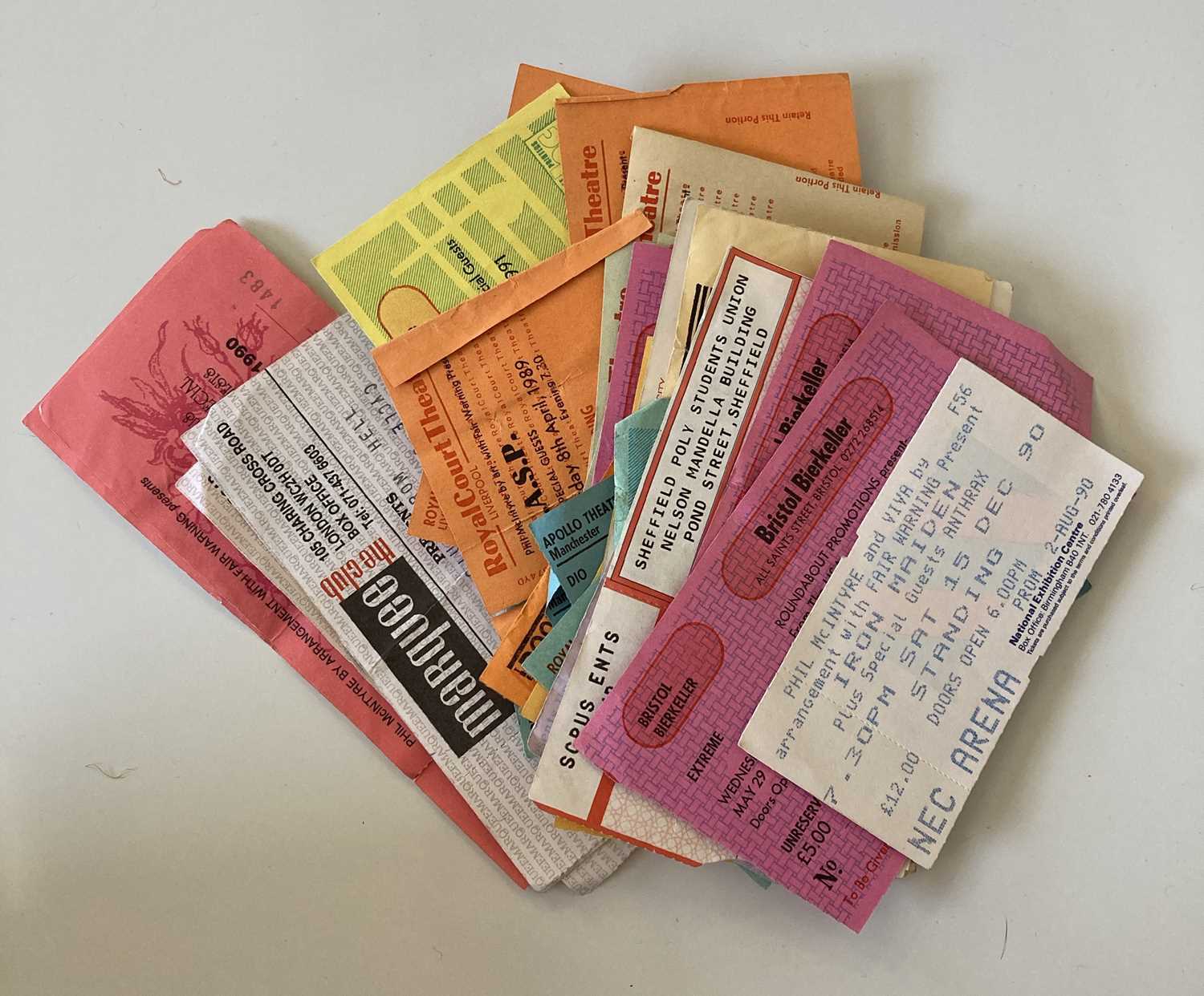 Lot 105 - METAL AND INDIE TICKET ARCHIVE - SOME UNUSED.