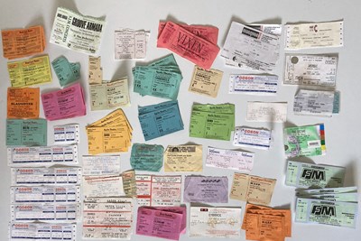 Lot 105 - METAL AND INDIE TICKET ARCHIVE - SOME UNUSED.