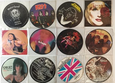 Lot 1115 - 7"/12" PICTURE.SHAPED DISCS (ROCK/METAL/POP)