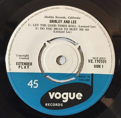 Lot 1143 - SHIRLEY AND LEE - VOGUE EPs