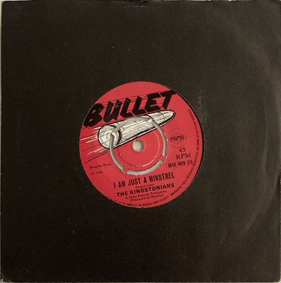 Lot 1229 - THE KINGSTONIANS - I AM JUST A MINSTREL 7" (ORIGINAL UK RELEASE - BULLET BU 409)