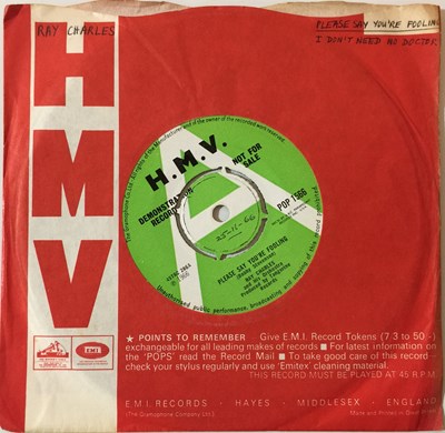 Lot 705 - RAY CHARLES - PLEASE SAY YOU'RE FOOLING/ I DON'T NEED NO DOCTOR 7" DEMO (POP 1566)