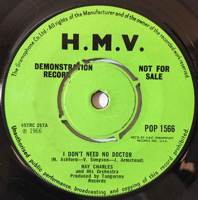 Lot 705 - RAY CHARLES - PLEASE SAY YOU'RE FOOLING/ I DON'T NEED NO DOCTOR 7" DEMO (POP 1566)