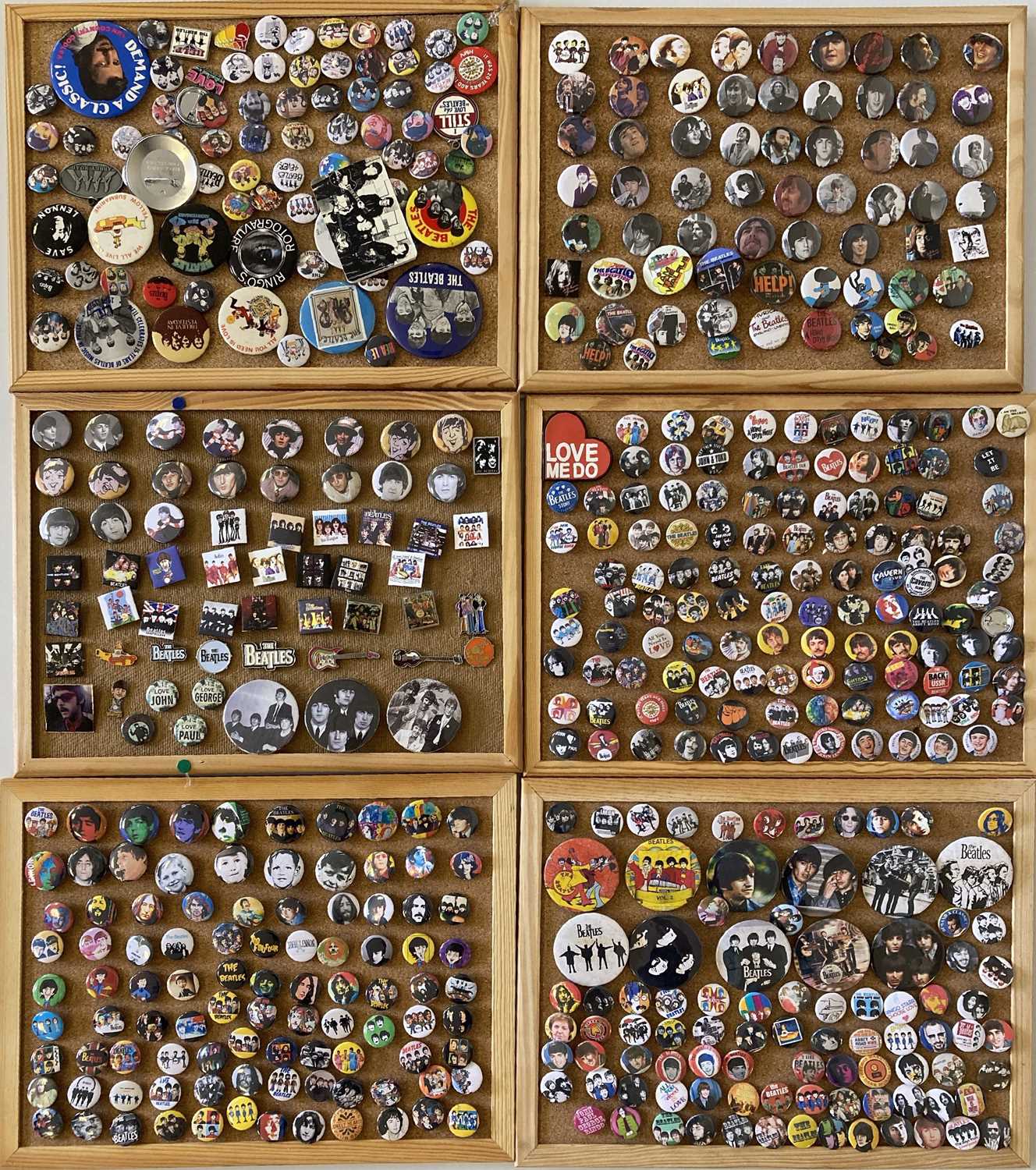 Lot 488 - BEATLES BADGE COLLECTION.