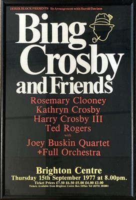 Lot 295 - BING CROSBY FRAMED POSTERS.