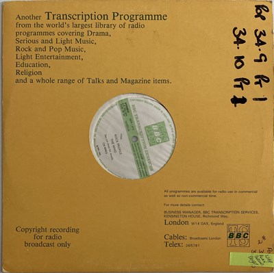 Lot 1253 - THE WHO - ROCK PROFILE BBC TRANSCRIPTION SERVICES LPs