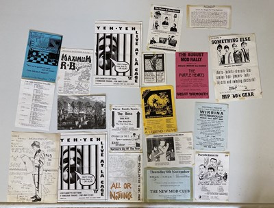 Lot 545 - MOD REVIVAL FLYERS, PROMO ITEMS, MEMORABILIA.