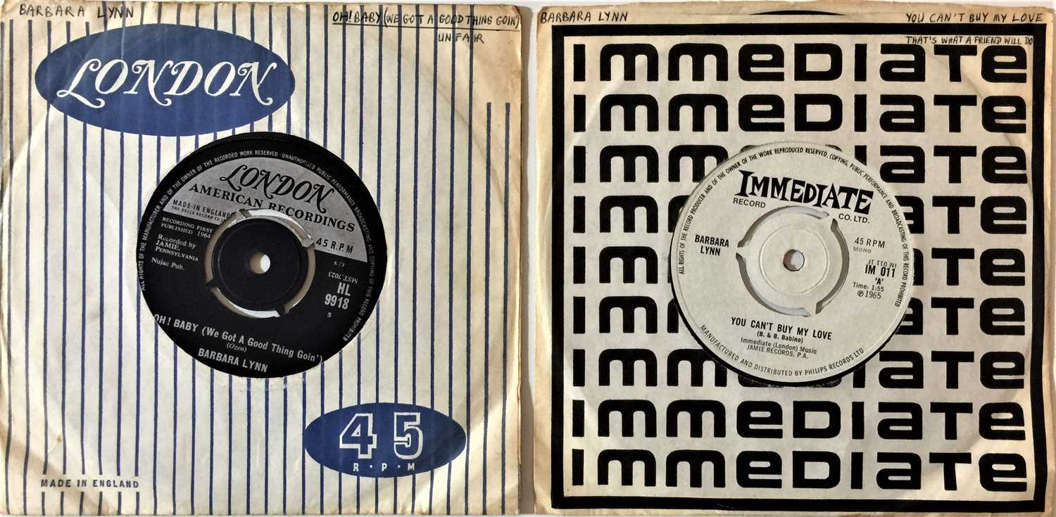 Lot 722 - BARBARA LYNN - UK 7" RARITIES