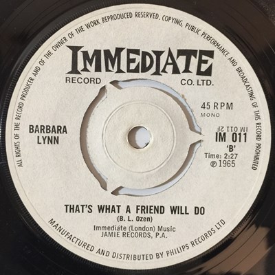 Lot 722 - BARBARA LYNN - UK 7" RARITIES