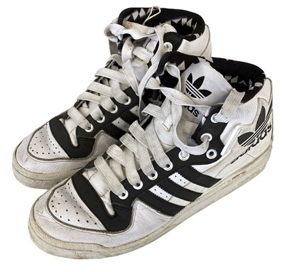 Lot 617 - ED SHEERAN'S OWNED AND WORN ADIDAS TRAINERS.