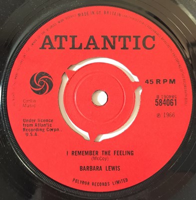 Lot 5 - BARBARA LEWIS - I REMEMBER THE FEELING C/W BABY WHAT DO YOU WANT ME TO DO 7" (UK ORIGINAL - ATLANTIC 584061)