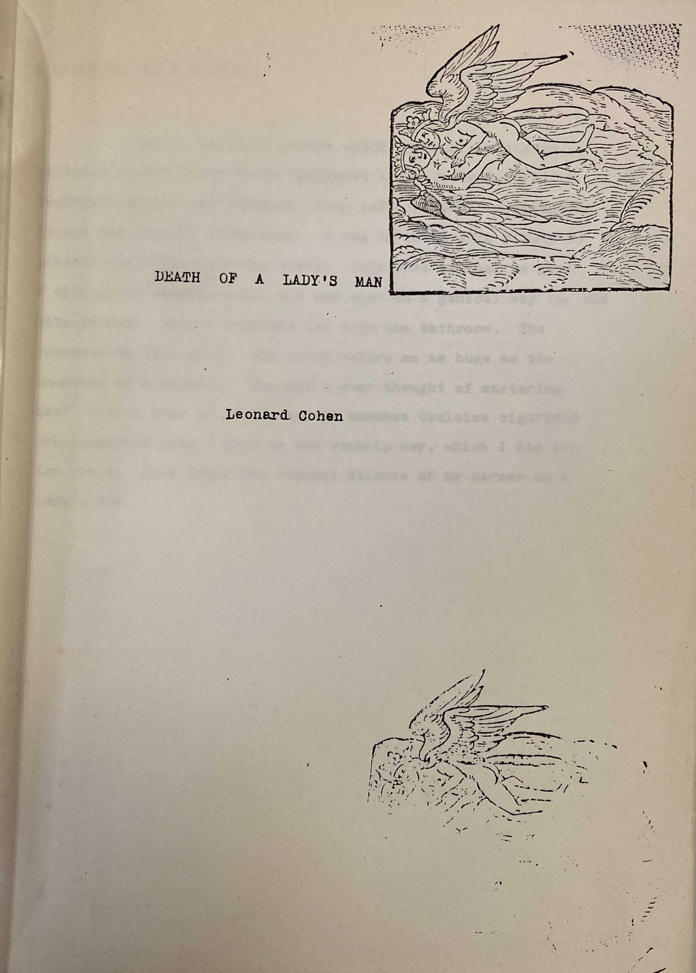 cohen book manuscript