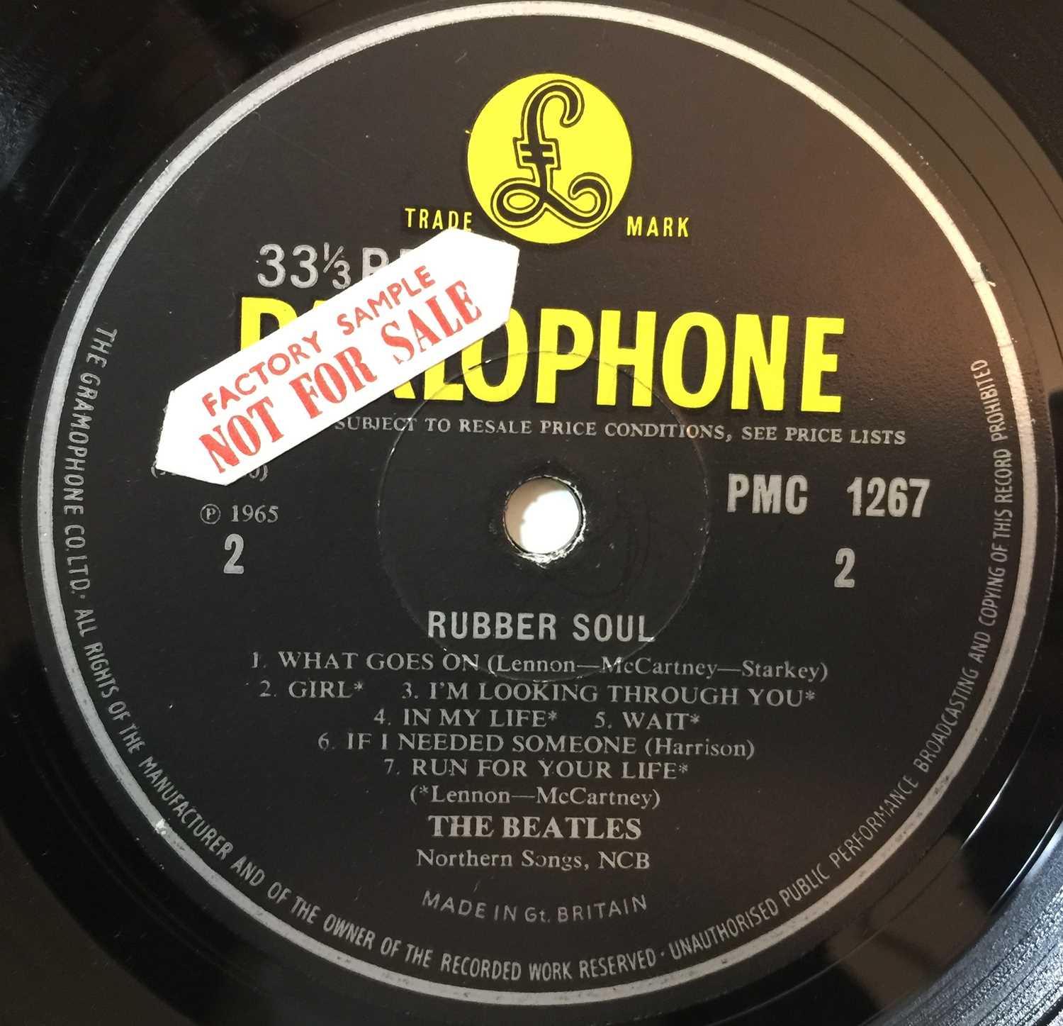Lot 42 THE BEATLES RUBBER SOUL/SHE LOVES YOU
