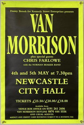 Lot 173 - VAN MORRISON - MULTIPLE COPIES OF  2000 NEWCASTLE POSTER.