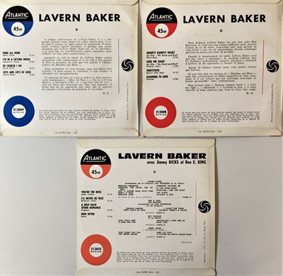 Lot 51 - LAVERN BAKER - 60s FRENCH ATLANTIC EP RARITIES