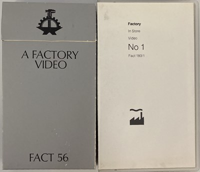 Lot 9 - FACTORY RECORDS - VHS CASSETTES.