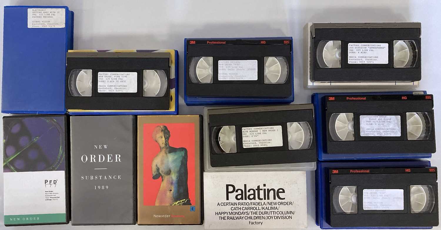 Lot 14 - NEW ORDER VHS CASSETTES.