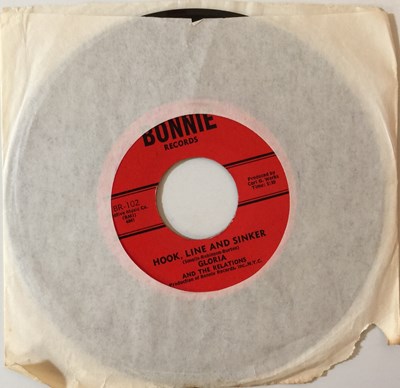 Lot 69 - GLORIA AND THE RELATIONS - HOOK, LINE AND SINKER/DATE WITH MY MAN 7" (ORIGINAL US RELEASE - BONNIE RECORDS BR-102)