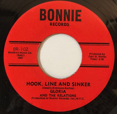 Lot 69 - GLORIA AND THE RELATIONS - HOOK, LINE AND SINKER/DATE WITH MY MAN 7" (ORIGINAL US RELEASE - BONNIE RECORDS BR-102)