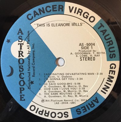 Lot 152 - ELEANORE MILLS - THIS IS ELEANORE MILLS LP (AS-5004)