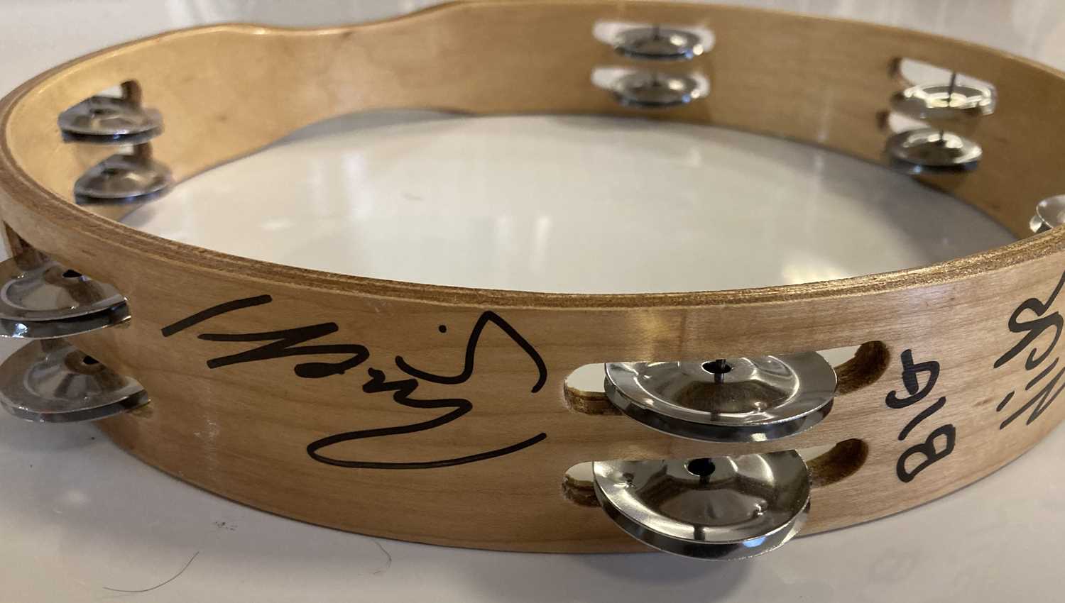 Lot 297 - PULP FULLY SIGNED TAMBOURINE