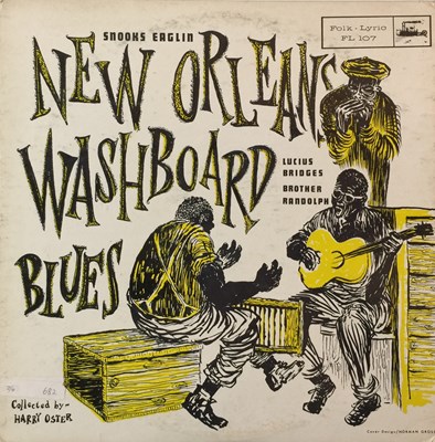 Lot 171 - SNOOKS EAGLIN - NEW ORLEANS WASHBOARD BLUES LP (FL 107)