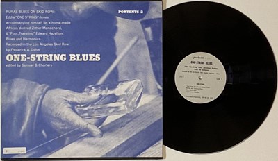 Lot 178 - EDDIE "ONE STRING" JONES AND EDWARD HAZLETON - ONE-STRING BLUES LP (PORTENTS 2)