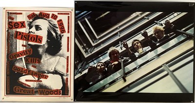 Lot 391 - SEX PISTOLS PHOTO PRINT AND LIMITED EDITION POSTER