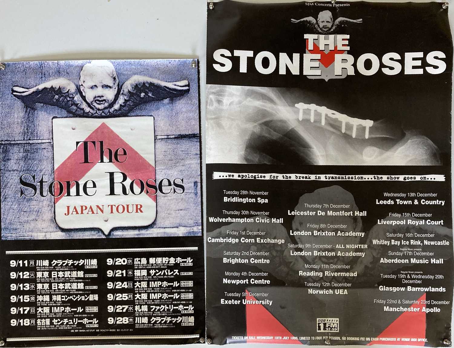 Lot 212 - STONE ROSES SECOND COMING POSTERS.