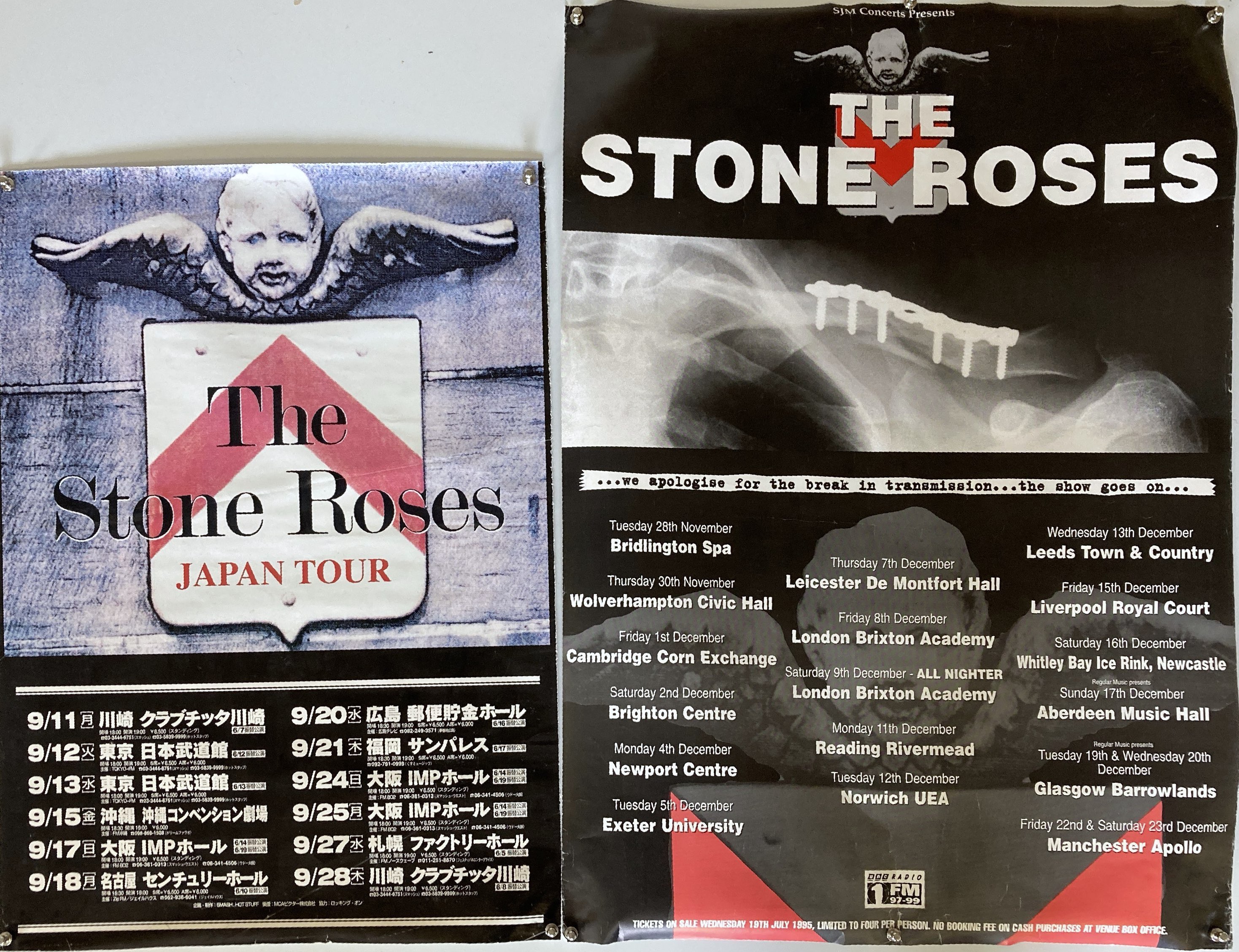 Lot 212 - STONE ROSES SECOND COMING POSTERS.