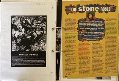 Lot 222 - STONE ROSES SCRAPBOOKS, MAGAZINE AND NEWSPAPER ARCHIVE.