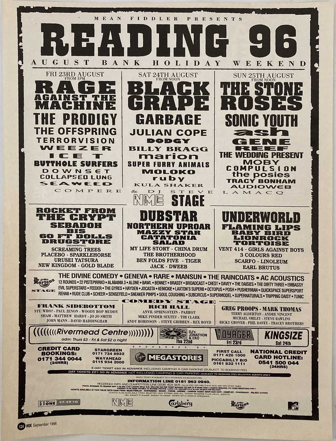 Lot 225 STONE ROSES CONCERT MEMORABILIA.