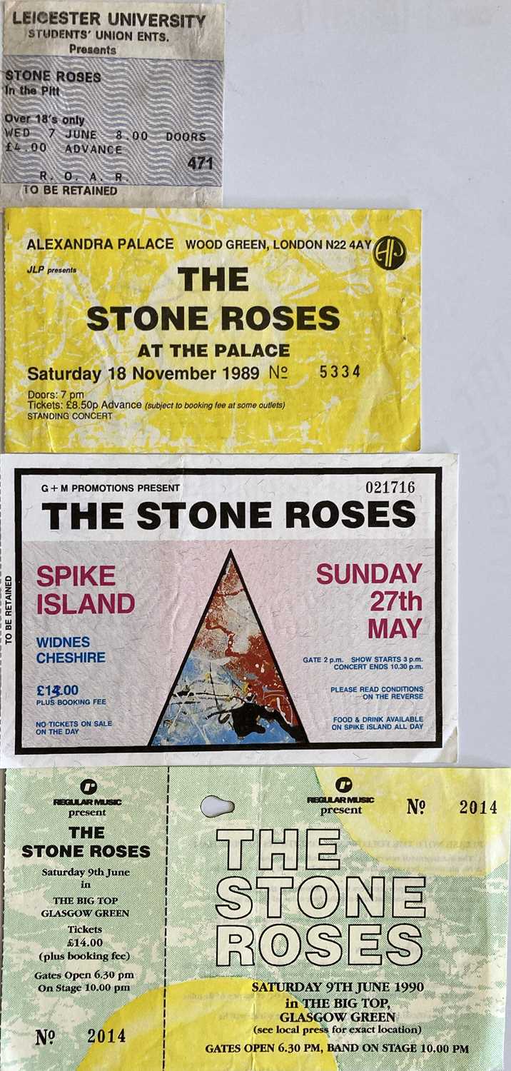 Lot 229 - STONE ROSES CLASSIC CONCERT TICKETS.
